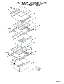 03 - Refrigerator Shelf parts for Whirlpool Refrigerator ED2NTGXLQ01 from AppliancePartsPros.com