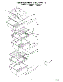 03 - Refrigerator Shelf Parts parts for Whirlpool Refrigerator ED7FHGXKT01 from AppliancePartsPros.com