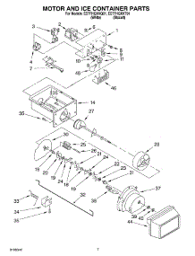 05 - Motor And Ice Container Parts parts for Whirlpool Refrigerator ED7FHGXKT01 from AppliancePartsPros.com