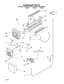 11 - Icemaker parts for Whirlpool Refrigerator GD2LHGXLB04 from AppliancePartsPros.com