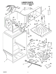 03 - Liner parts for Whirlpool Refrigerator 5VET2WPKLQ01 from AppliancePartsPros.com