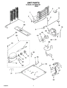 04 - Unit parts for Whirlpool Refrigerator 5VET2WPKLQ01 from AppliancePartsPros.com