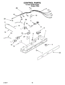 08 - Control, Optional parts for Whirlpool Refrigerator 6ED0GTKXKQ01 from AppliancePartsPros.com