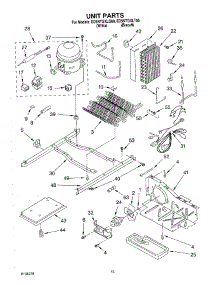 09 - Unit parts for Whirlpool Refrigerator ED5NTGXLT00 from AppliancePartsPros.com
