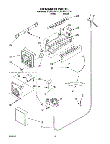 12 - Ice Maker, Optional parts for Whirlpool Refrigerator ED2FTGXKT03 from AppliancePartsPros.com