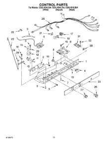 12 - Control parts for Whirlpool Refrigerator GD2LHGXLQ04 from AppliancePartsPros.com