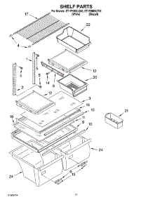 06 - Shelf, Optional parts for Whirlpool Refrigerator ET1FHMXLQ00 from AppliancePartsPros.com
