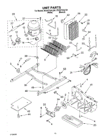 09 - Unit parts for Whirlpool Refrigerator ED2NTGXLT01 from AppliancePartsPros.com