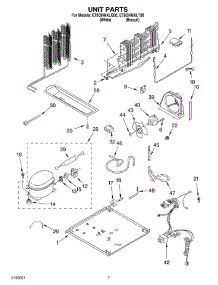 04 - Unit parts for Whirlpool Refrigerator ET8GHMXLT00 from AppliancePartsPros.com