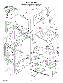 03 - Liner parts for Whirlpool Refrigerator ET9AHTXLQ00 from AppliancePartsPros.com