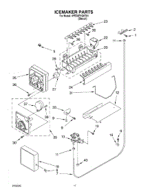 11 - Ice Maker parts for Whirlpool Refrigerator 4YED2FHQKT01 from AppliancePartsPros.com