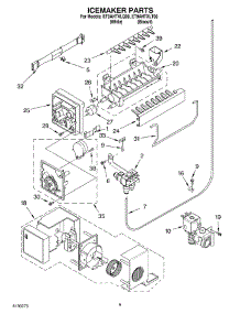 05 - Ice Maker parts for Whirlpool Refrigerator ET9AHTXLQ00 from AppliancePartsPros.com