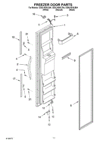 08 - Freezer Door parts for Whirlpool Refrigerator GD2LHGXLT04 from AppliancePartsPros.com