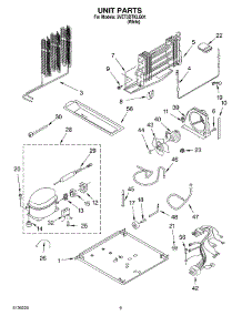 05 - Unit parts for Whirlpool Refrigerator 5VET3DTKLQ01 from AppliancePartsPros.com