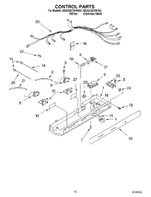 11 - Control parts for Whirlpool Refrigerator 6GD25DCXHW03 from AppliancePartsPros.com