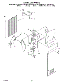 12 - Air Flow, Optional parts for Whirlpool Refrigerator GS2SHAXLT03 from AppliancePartsPros.com