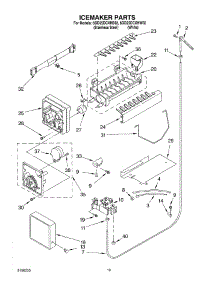 12 - Ice Maker, Optional parts for Whirlpool Refrigerator 6GD25DCXHS02 from AppliancePartsPros.com