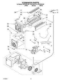 12 - Ice Maker, Optional parts for Whirlpool Refrigerator ED2FHEXLT01 from AppliancePartsPros.com