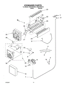 12 - Ice Maker, Optional parts for Whirlpool Refrigerator ED2FTGXKT04 from AppliancePartsPros.com