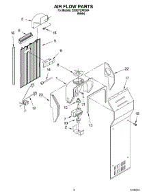 04 - Air Flow parts for Whirlpool Refrigerator ED0GTQXKQ04 from AppliancePartsPros.com