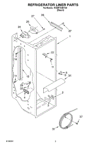 02 - Refrigerator Liner parts for Whirlpool Refrigerator 7ED5FTGXKT00 from AppliancePartsPros.com