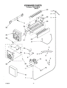 12 - Ice Maker, Optional parts for Whirlpool Refrigerator 7ED5FTGXKT00 from AppliancePartsPros.com
