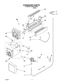 10 - Icemaker parts for Whirlpool Refrigerator ED0GTQXKQ04 from AppliancePartsPros.com