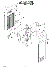 10 - Air Flow parts for Whirlpool Refrigerator ED2FHGXKT04 from AppliancePartsPros.com