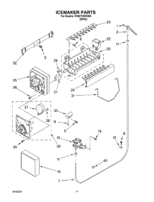 10 - Ice Maker parts for Whirlpool Refrigerator ED0GTQXKQ03 from AppliancePartsPros.com