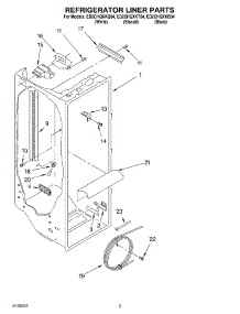 02 - Refrigerator Liner parts for Whirlpool Refrigerator ED2CHQXKQ04 from AppliancePartsPros.com