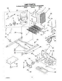 10 - Unit parts for Whirlpool Refrigerator ED2CHQXKQ04 from AppliancePartsPros.com