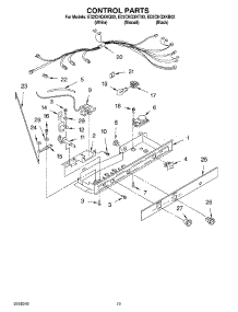 12 - Control, Optional parts for Whirlpool Refrigerator ED2CHQXKQ03 from AppliancePartsPros.com
