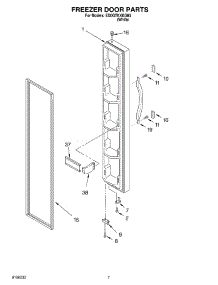 05 - Freezer Door parts for Whirlpool Refrigerator ED0GTKXKQ03 from AppliancePartsPros.com