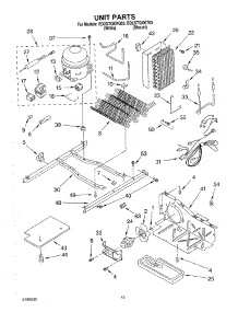 09 - Unit parts for Whirlpool Refrigerator ED2GTQXKQ03 from AppliancePartsPros.com