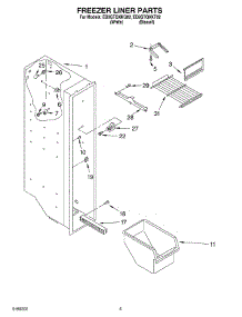 04 - Freezer Liner parts for Whirlpool Refrigerator ED2GTQXKQ02 from AppliancePartsPros.com