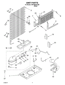 04 - Unit parts for Whirlpool Refrigerator 5VET6WPKLQ00 from AppliancePartsPros.com