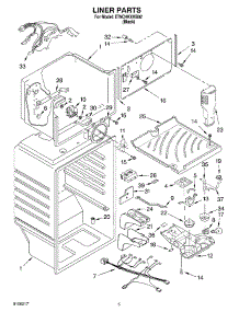 03 - Liner parts for Whirlpool Refrigerator ET9CHKXKB02 from AppliancePartsPros.com