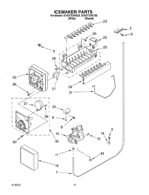 12 - Ice Maker, Optional parts for Whirlpool Refrigerator ED2GTQXKT02 from AppliancePartsPros.com