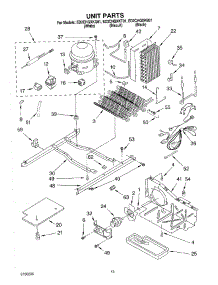 10 - Unit parts for Whirlpool Refrigerator ED2CHQXKB01 from AppliancePartsPros.com