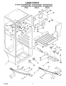 03 - Liner parts for Whirlpool Refrigerator ET4CSKXKT01 from AppliancePartsPros.com