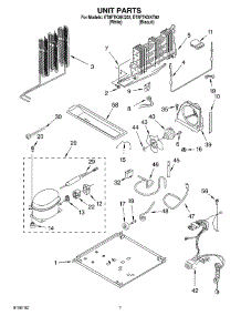 04 - Unit parts for Whirlpool Refrigerator ET8FTKXKT02 from AppliancePartsPros.com