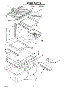 05 - Shelf, Optional parts for Whirlpool Refrigerator ET8FTKXKT02 from AppliancePartsPros.com
