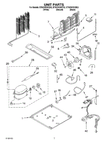 04 - Unit parts for Whirlpool Refrigerator ET8CHKXKT02 from AppliancePartsPros.com