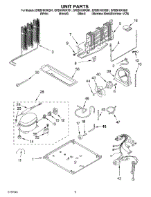 05 - Unit parts for Whirlpool Refrigerator GR9SHKXKT01 from AppliancePartsPros.com