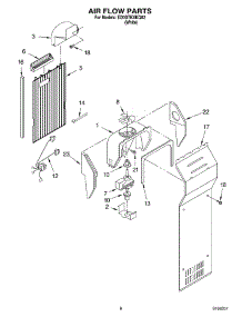 04 - Air Flow parts for Whirlpool Refrigerator ED0GTKXKQ02 from AppliancePartsPros.com