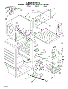 03 - Liner parts for Whirlpool Refrigerator ET8CHKXKQ02 from AppliancePartsPros.com