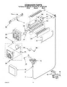 06 - Ice Maker parts for Whirlpool Refrigerator GT1SHTXLT01 from AppliancePartsPros.com