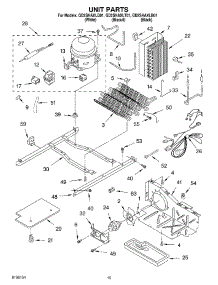 09 - Unit parts for Whirlpool Refrigerator GD25SHAXLB01 from AppliancePartsPros.com