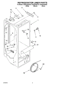 02 - Refrigerator Liner parts for Whirlpool Refrigerator GD2SHAXKB03 from AppliancePartsPros.com