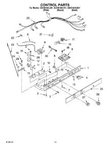 11 - Control parts for Whirlpool Refrigerator GD25SHAXLT01 from AppliancePartsPros.com